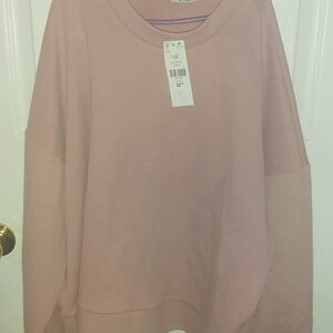 Suzi Chin for Maggy Boutique Blush Crew Neck Sweater